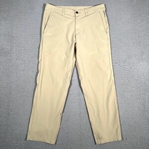Lululemon Pants Mens 32x26‎ Brown Commission Slim Warpstreme Golf Casual Tech *